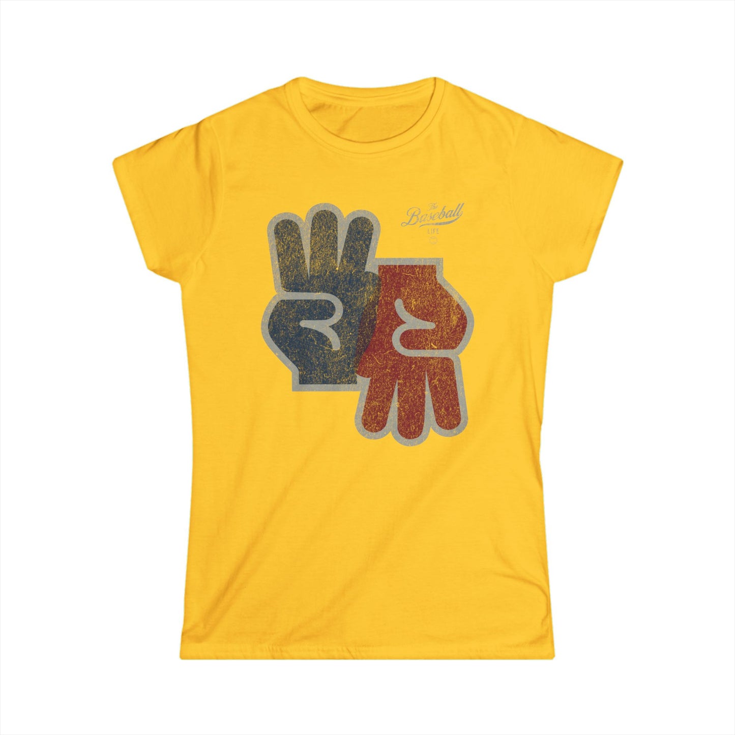 Women's 3-Up 3-Down Baseball T-Shirt