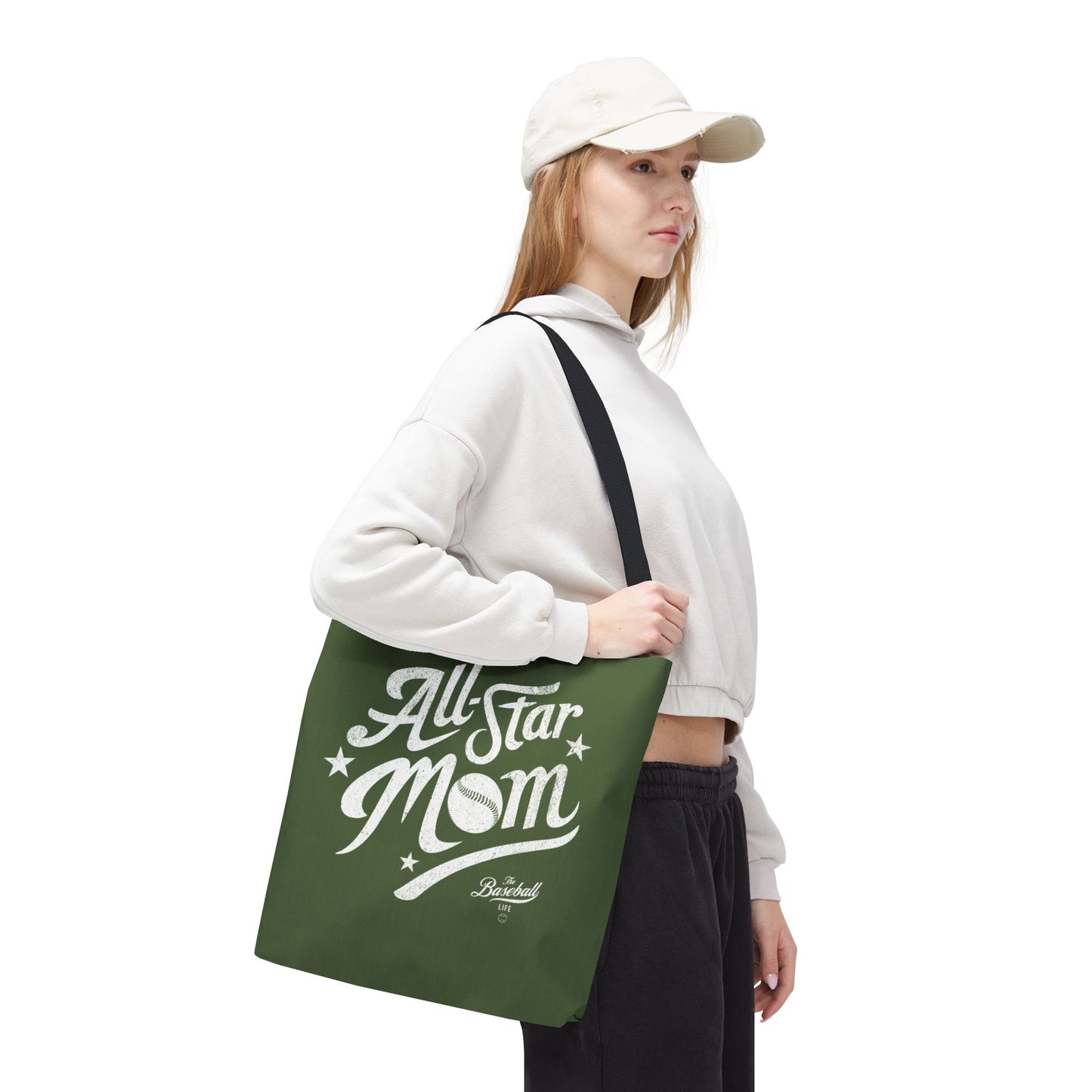 All-Star Mom Tote Bag_Military Green