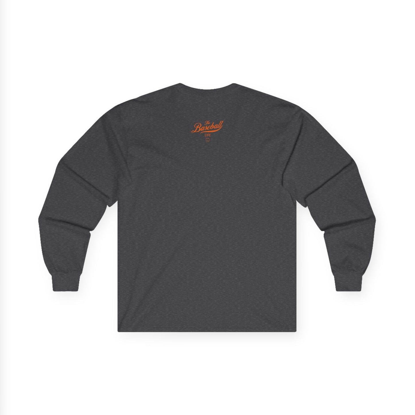 The Baseball Life Long Sleeve T-Shirt_Orange Print