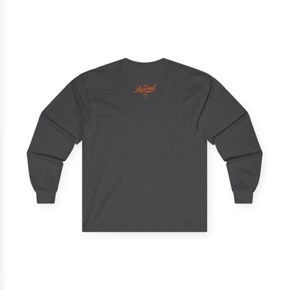 The Baseball Life Long Sleeve T-Shirt_Orange Print