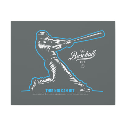 This Kid Can Hit Wall Art Canvas_Dark Gray