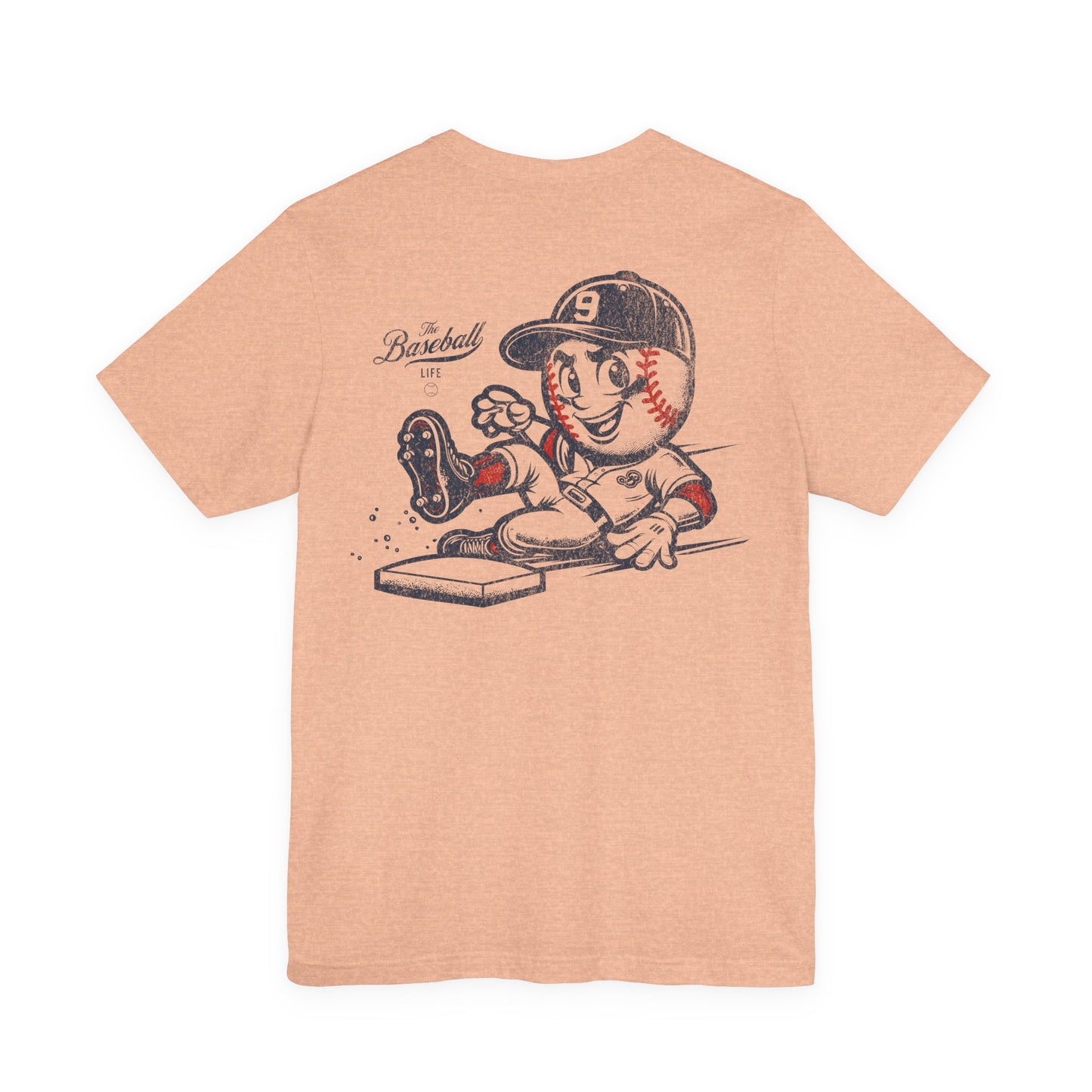 Mr. Baseball Mascot Sliding T-Shirt