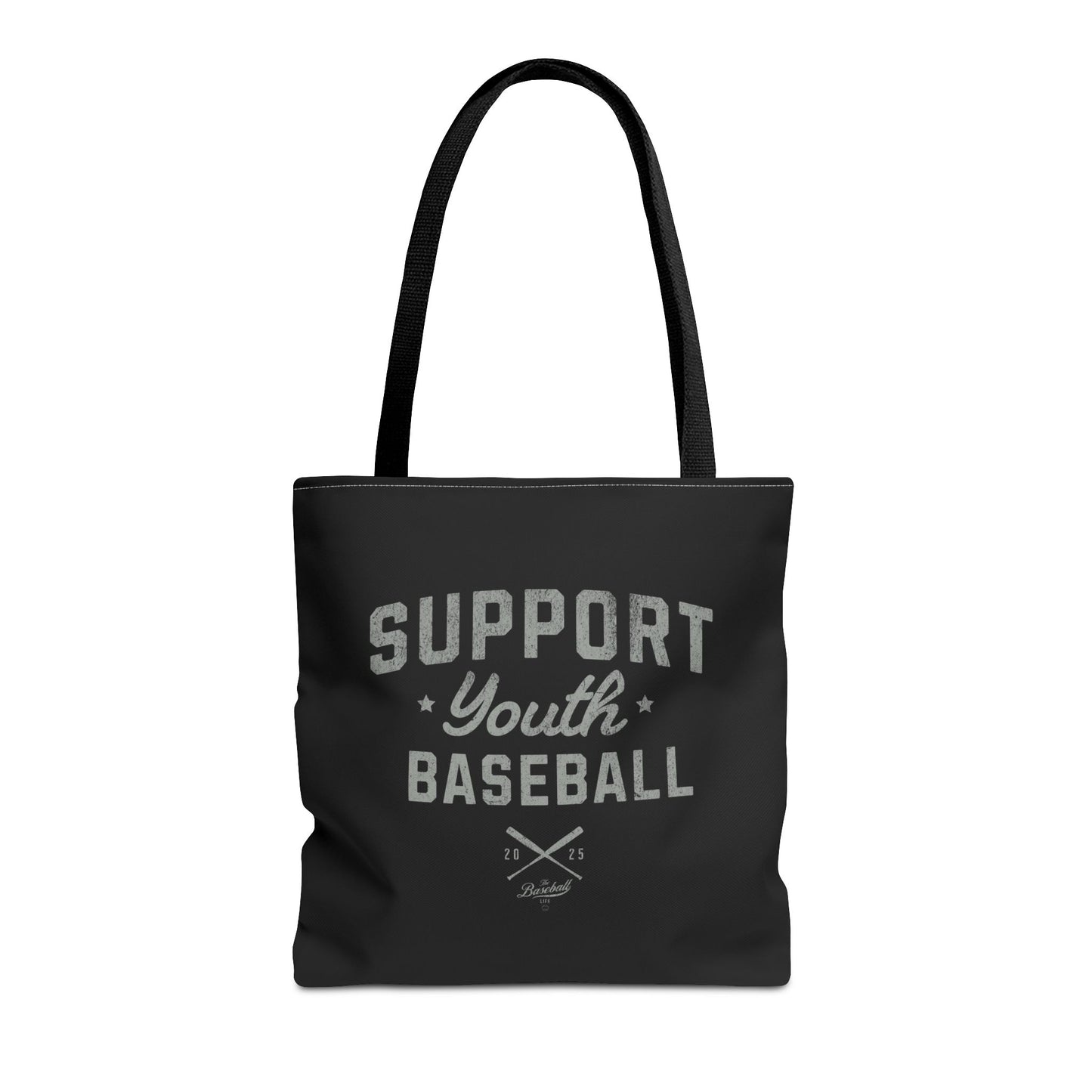 Support Youth Baseball Tote Bag_Black