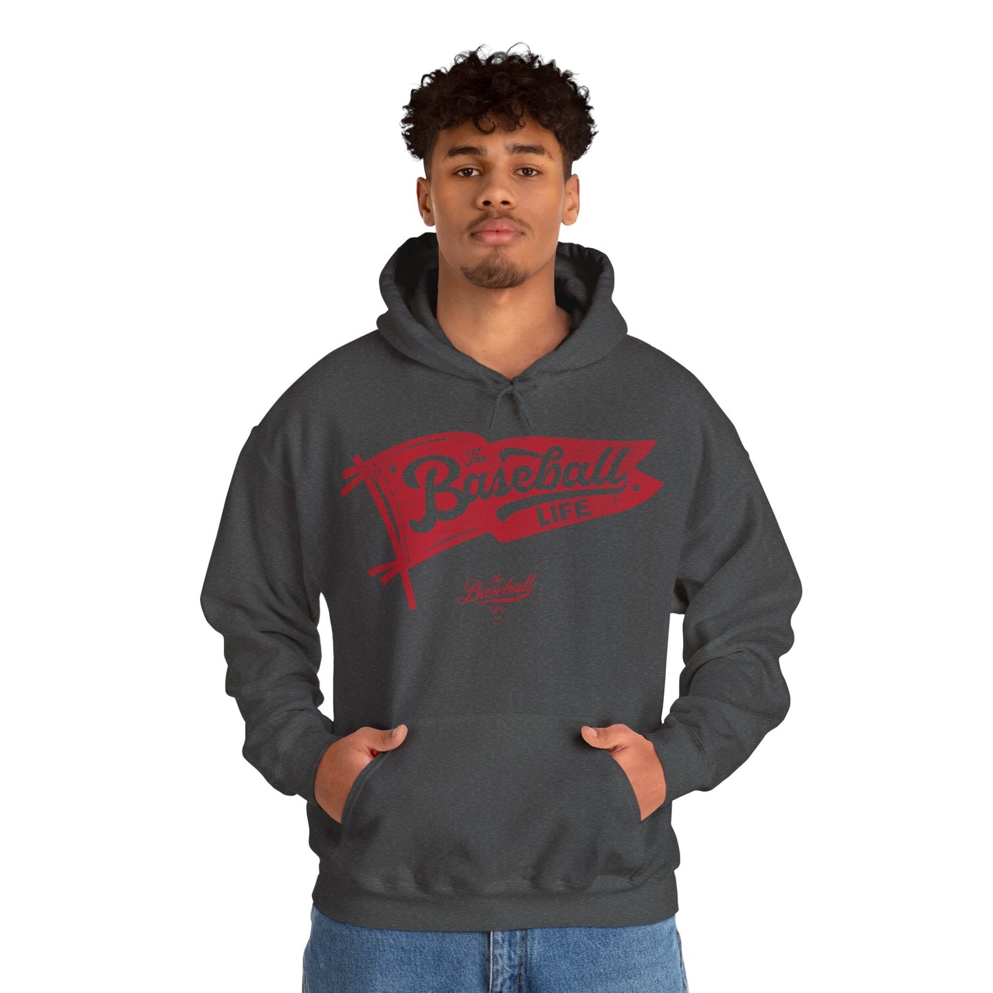 Classic Pennant Hoodie - Red Print