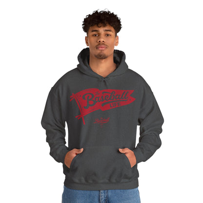 Classic Pennant Hoodie - Red Print