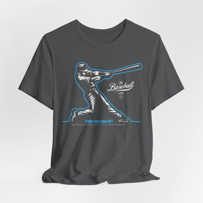 This Kid Can Hit Reversed Baseball T-Shirt