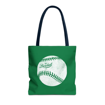 Weathered Baseball Tote Bag_Green