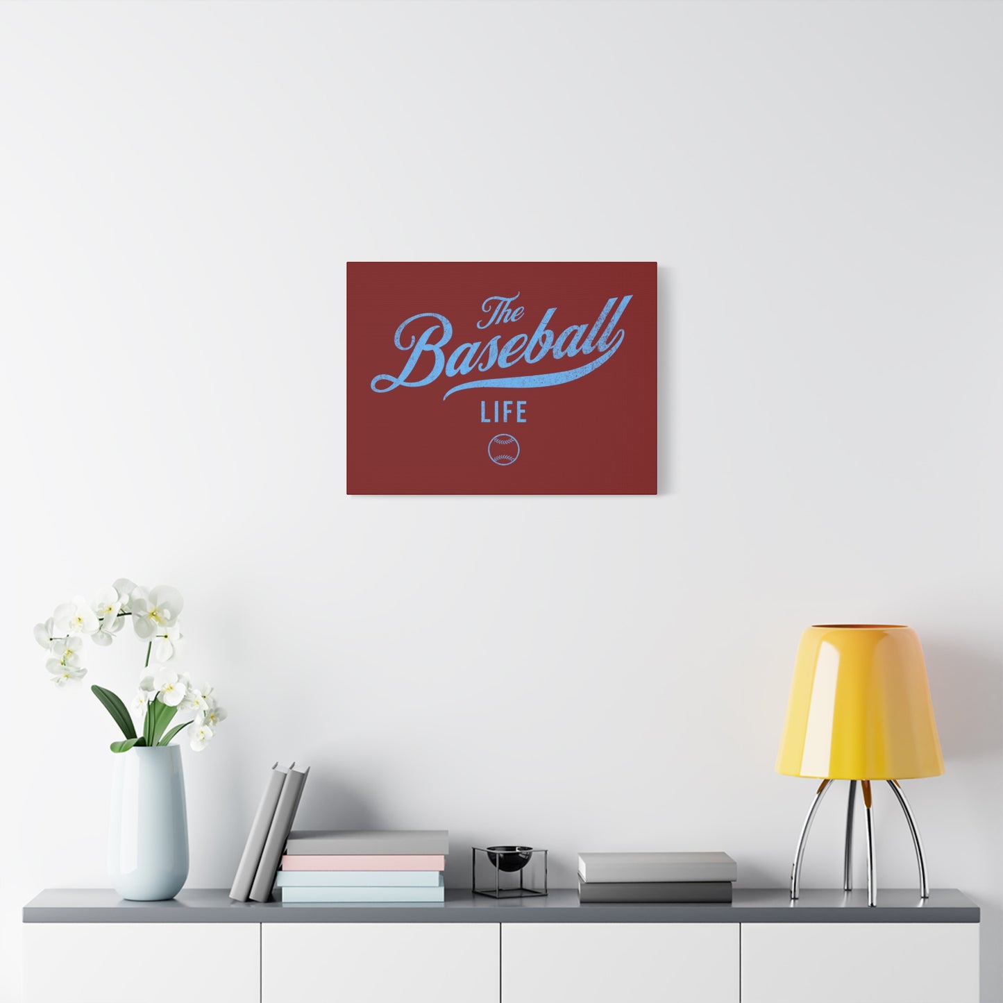 Wall Art Canvas_Maroon w Carolina Blue