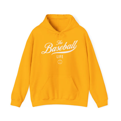 The Baseball Life Hoodie_White Print
