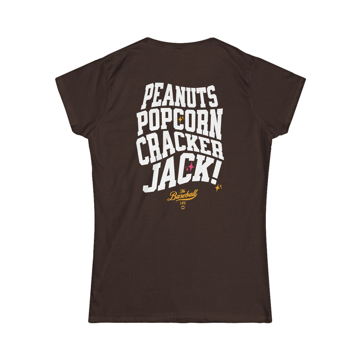 Peanuts Popcorn Crackerjack Women's Baseball T-Shirt