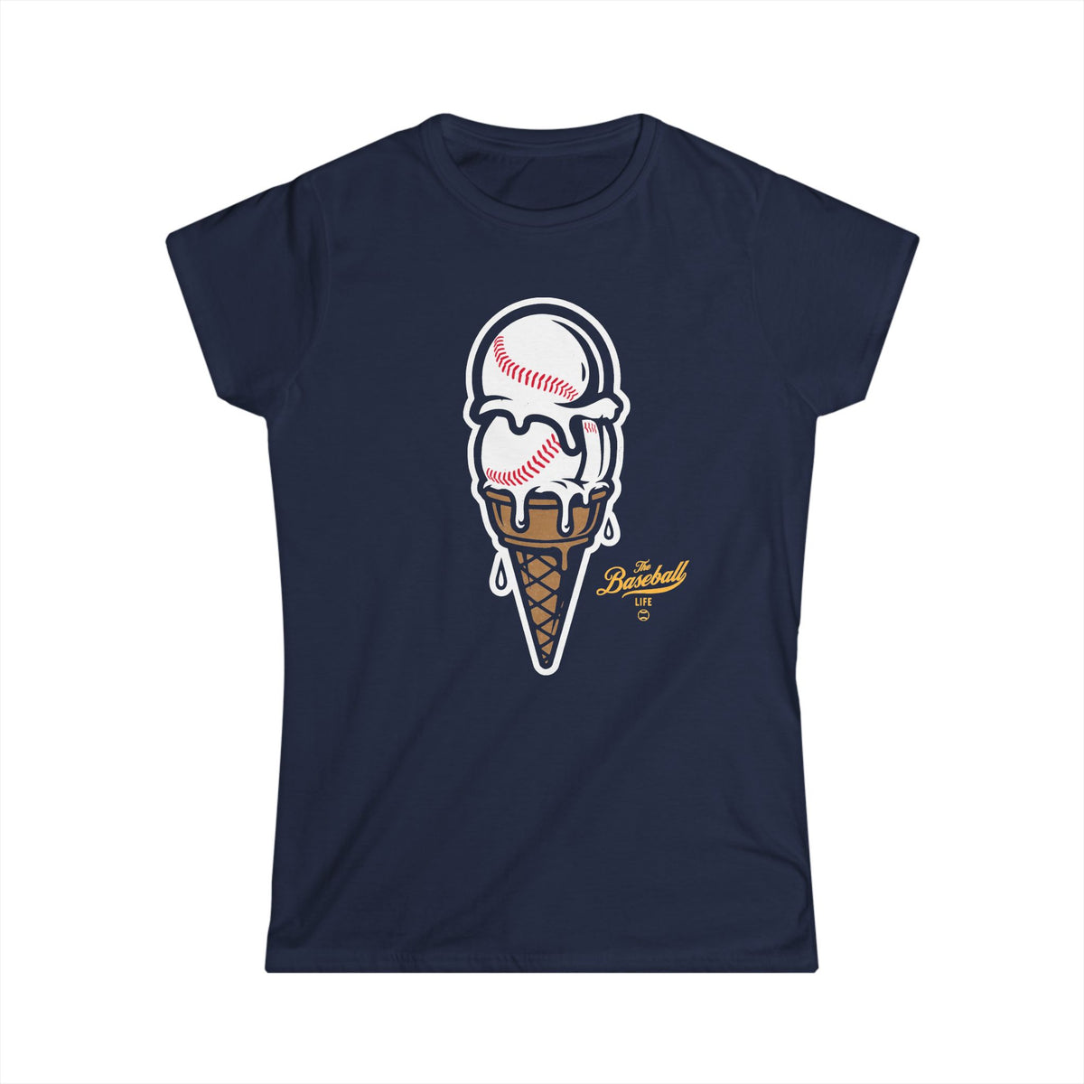 Baseball Ice Cream Cone Women's T-Shirt