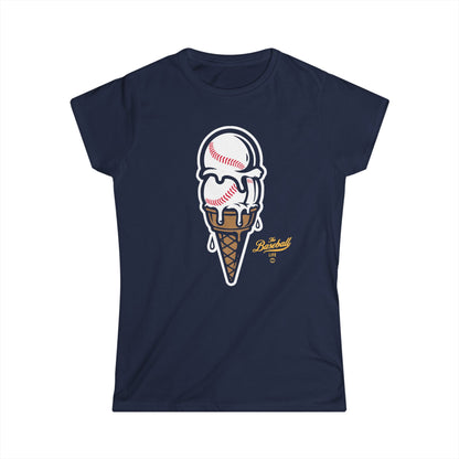 Baseball Ice Cream Cone Women's T-Shirt