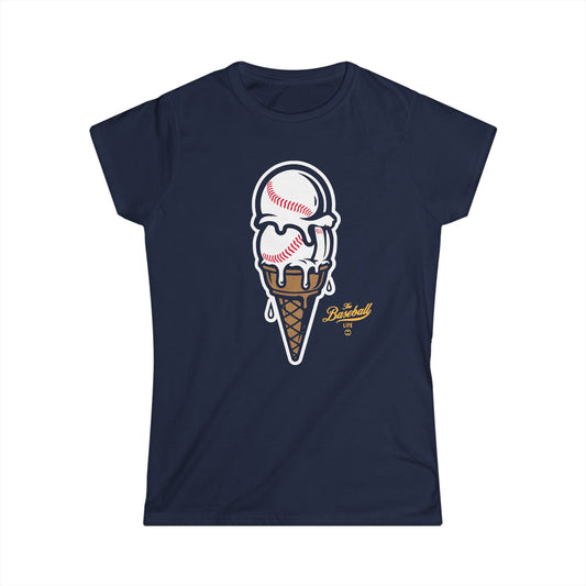 Baseball Ice Cream Cone Women's T-Shirt