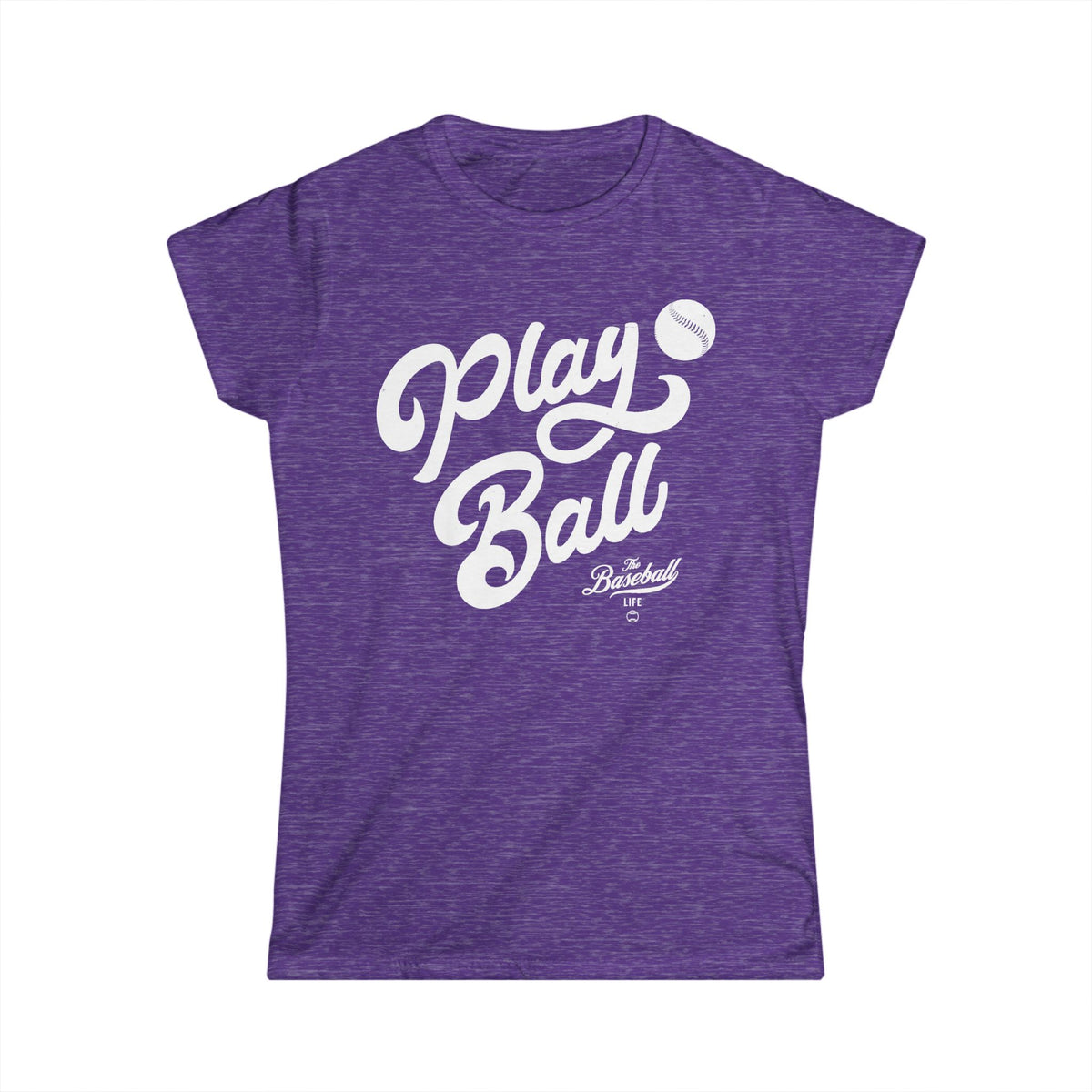 Play Ball Script Women's Baseball T-Shirt