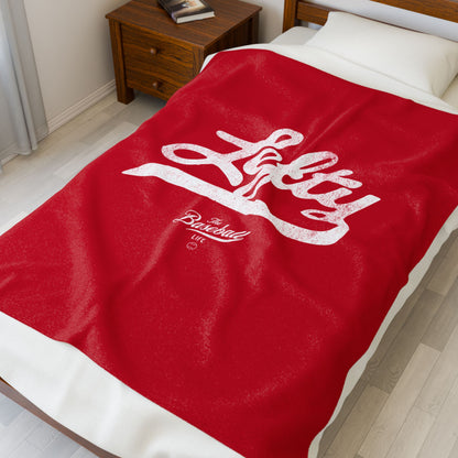 Velveteen Plush Blanket_Lefty_Red