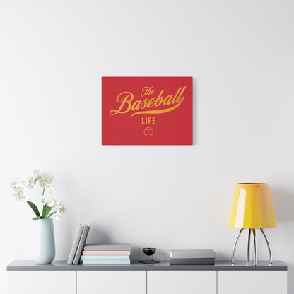 Wall Art Canvas_Red w Yellow Gold