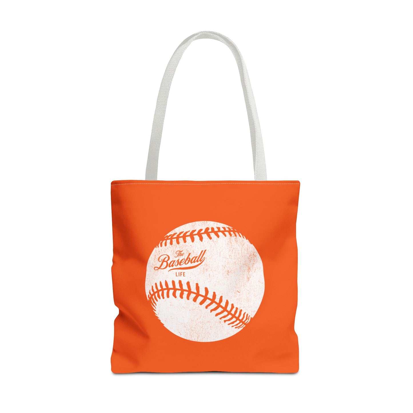 Weathered Baseball Tote Bag_Orange
