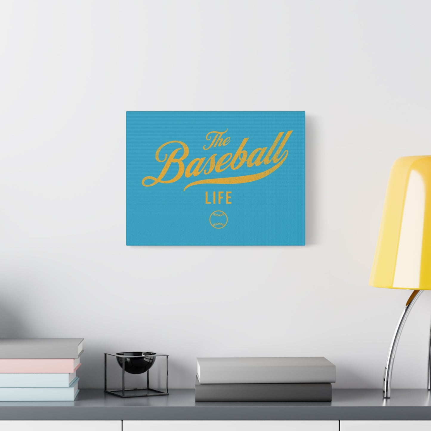 Wall Art Canvas_Turquoise w Yellow Gold