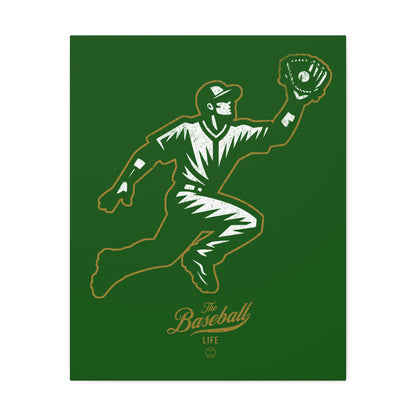 Player Icon Wall Art Canvas_Dark Green