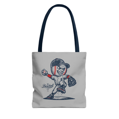 Mr. Baseball Mascot Pitching Tote