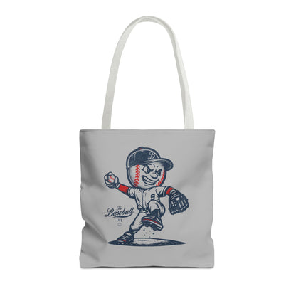 Mr. Baseball Mascot Pitching Tote