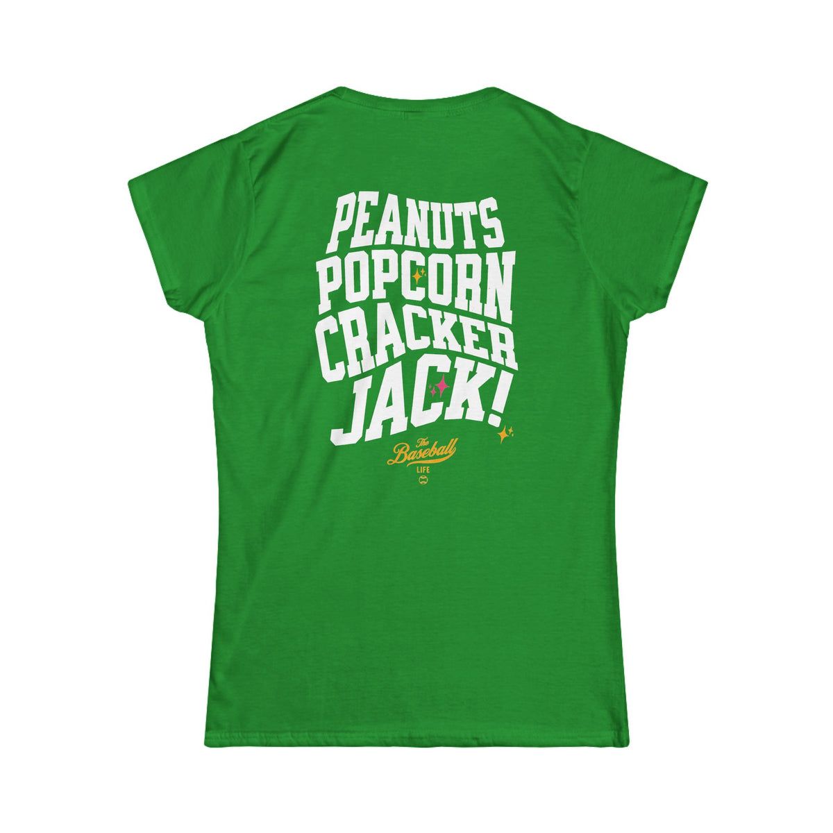 Peanuts Popcorn Crackerjack Women's Baseball T-Shirt