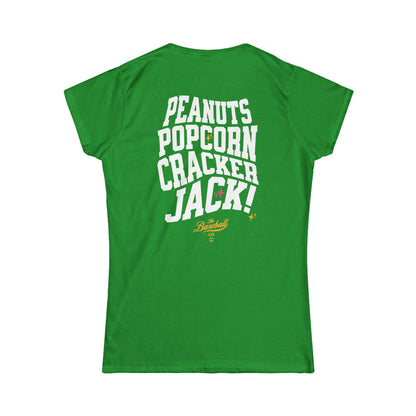Peanuts Popcorn Crackerjack Women's Baseball T-Shirt