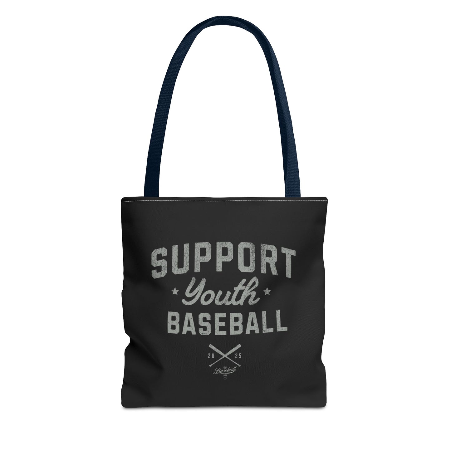 Support Youth Baseball Tote Bag_Black