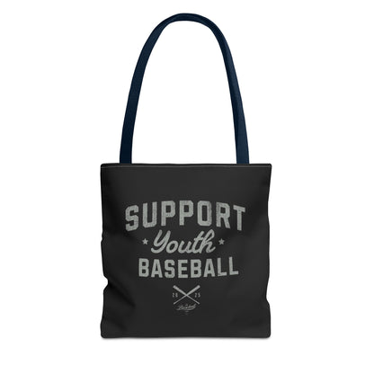 Support Youth Baseball Tote Bag_Black