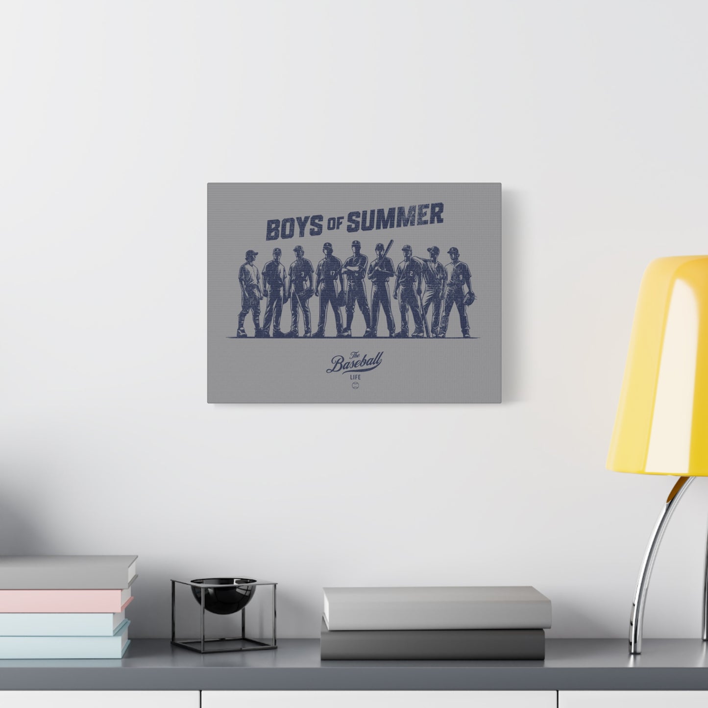 Boys of Summer Wall Art Canvas_Medium Gray