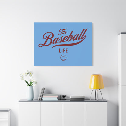 Wall Art Canvas_Carolina Blue w Maroon