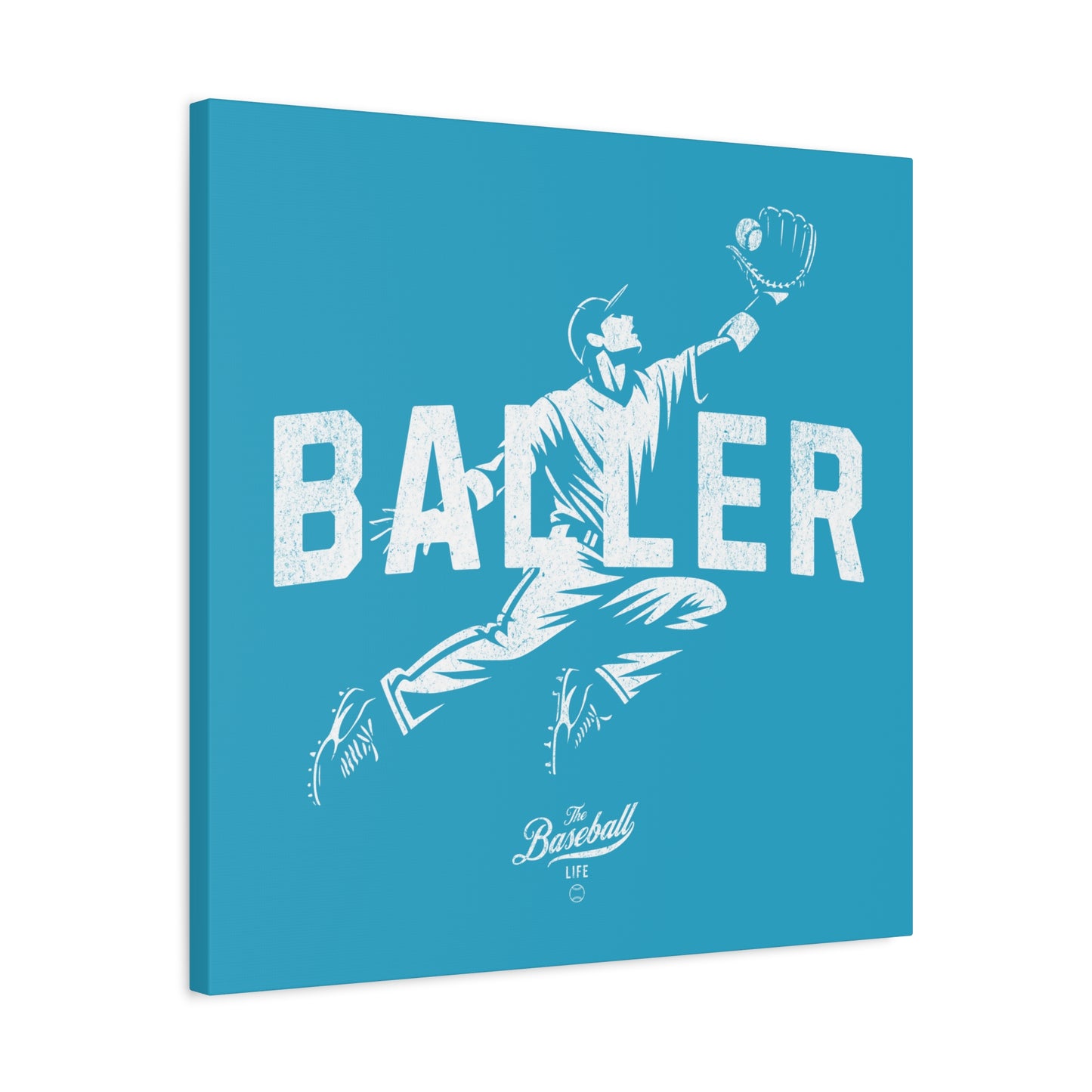 Baller Wall Art Canvas_Aqua