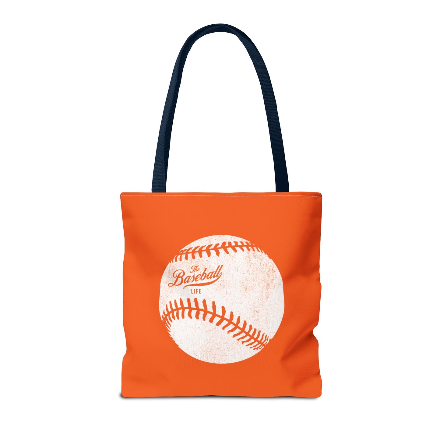 Weathered Baseball Tote Bag_Orange