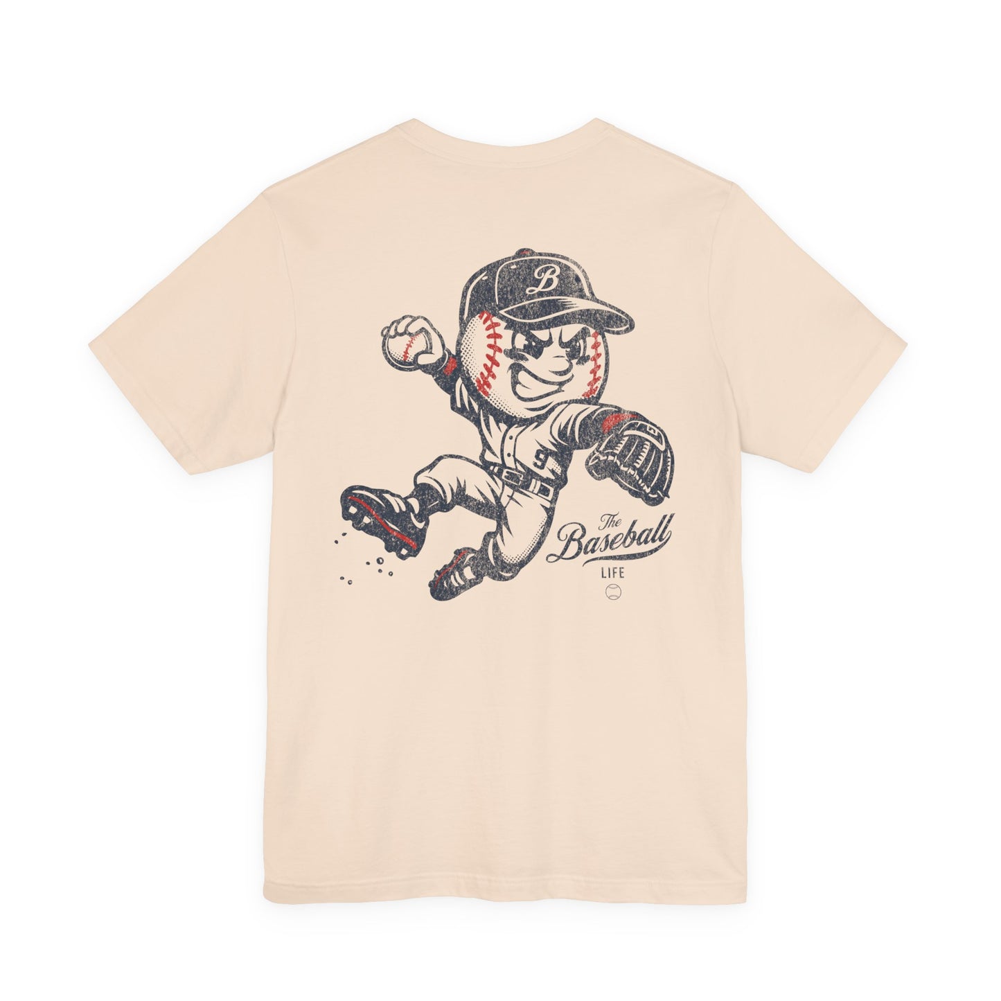 Mr. Baseball Mascot Leaping Throw T-Shirt