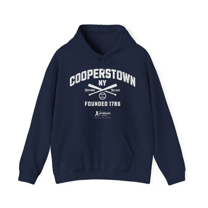 Cooperstown, NY Hoodie - White Print