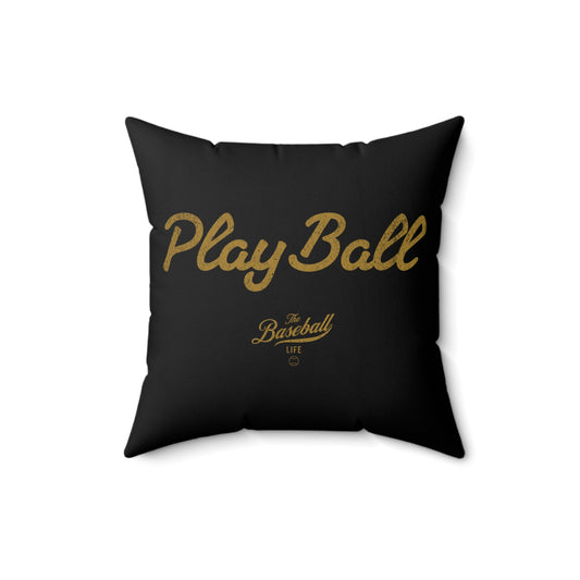 Accent Pillow_Play Ball_Black w Old Gold Print
