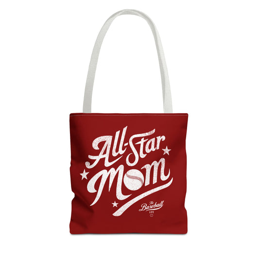 All-Star Mom Tote Bag_Maroon