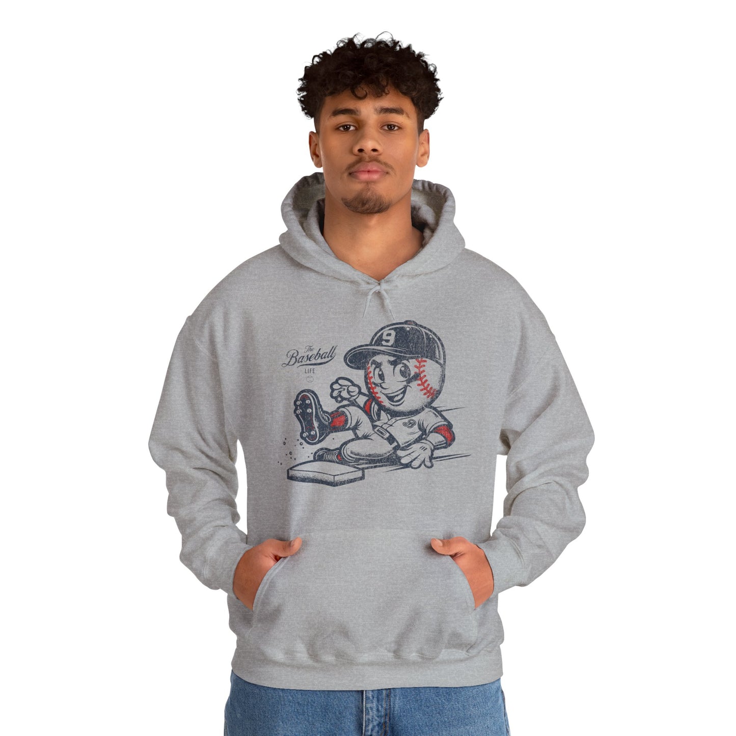 Mr. Baseball Mascot Sliding Hoodie