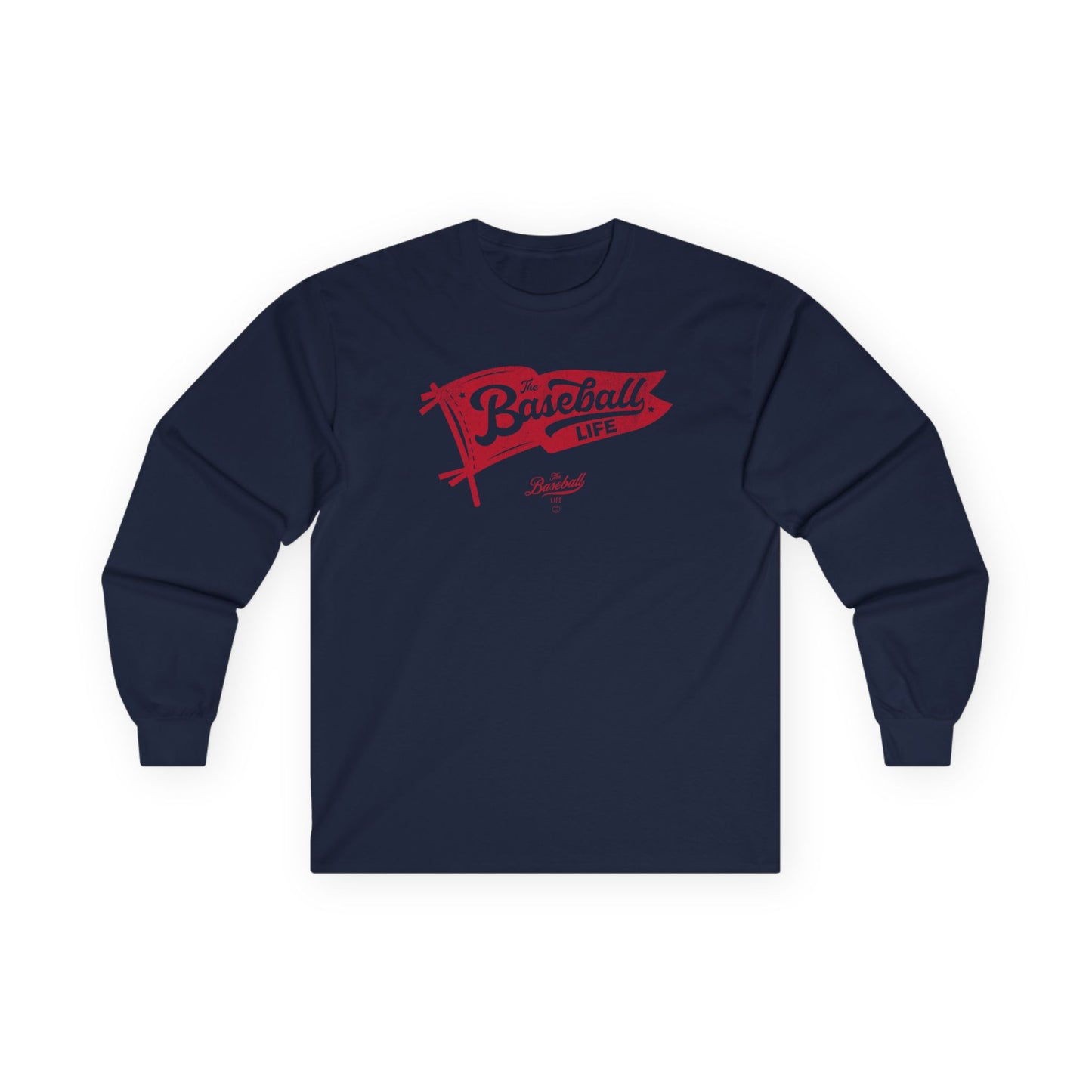 Classic Pennant_Red Print Long-Sleeve