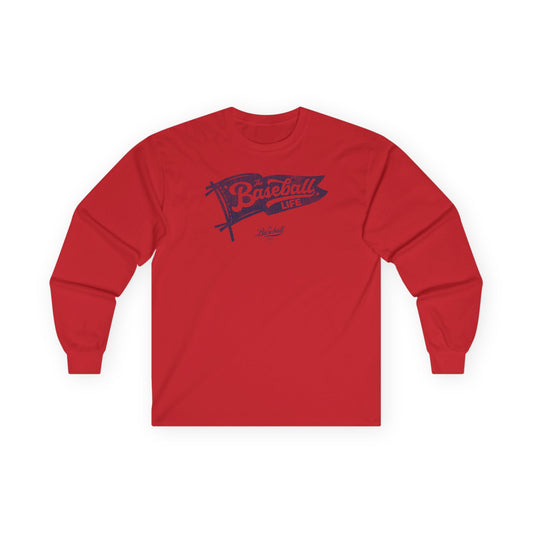 Classic Pennant_Navy Print Long-Sleeve