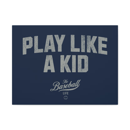 Play Like A Kid Wall Art Canvas_Navy