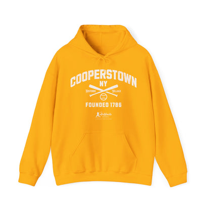 Cooperstown, NY Hoodie - White Print