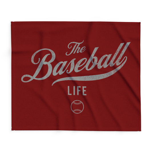 Fleece Blanket_Maroon w Silver Gray Print