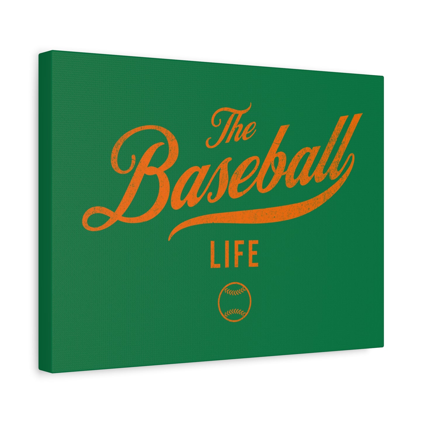 Wall Art Canvas_Green w Orange