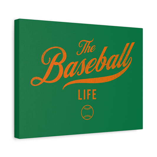 Wall Art Canvas_Green w Orange