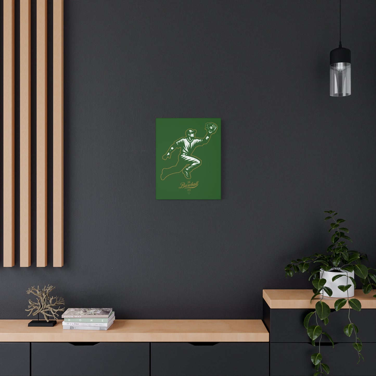 Player Icon Wall Art Canvas_Dark Green