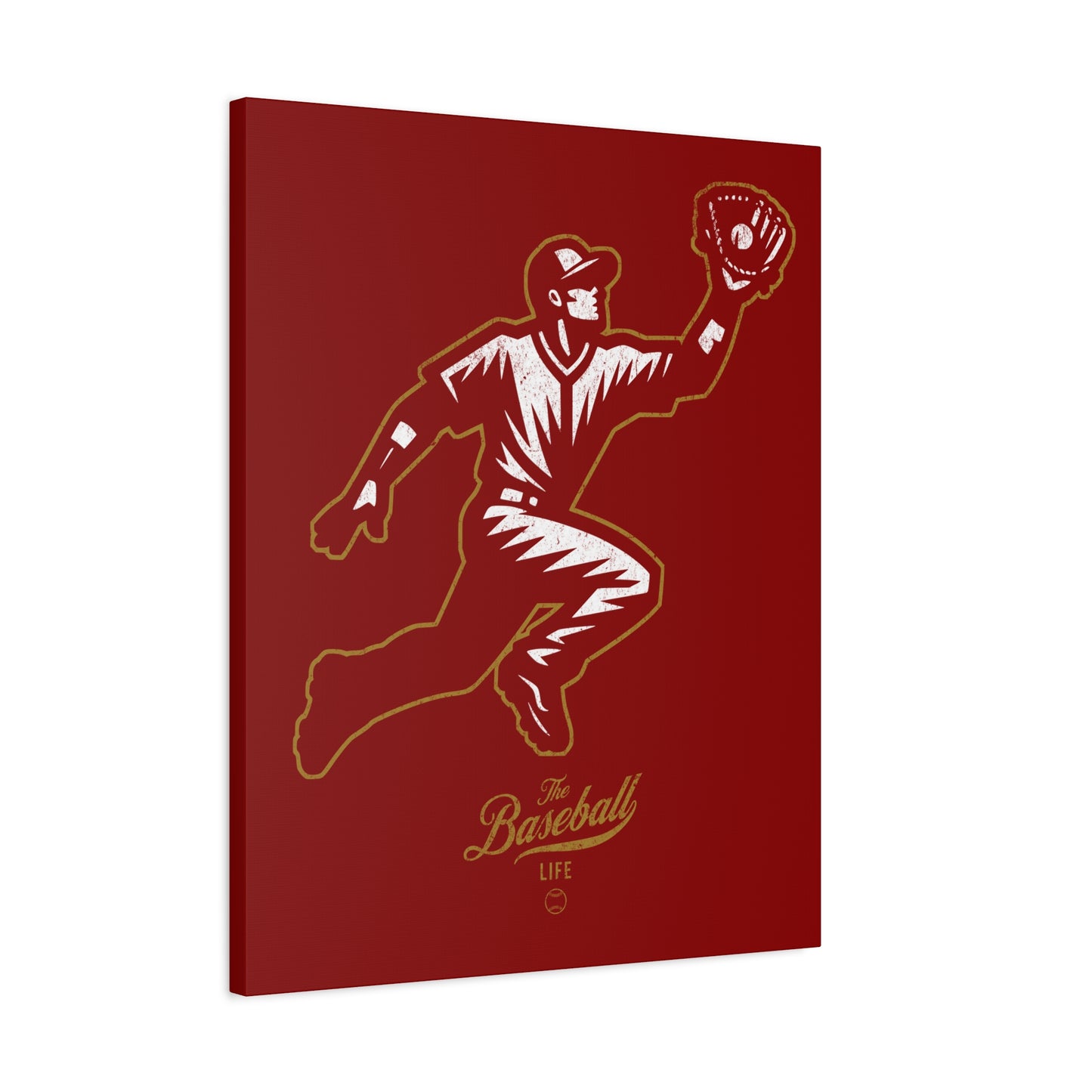 Player Icon Wall Art Canvas_Cardinal Red