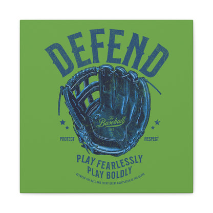 Defend Glove Wall Art Canvas_Grass Green