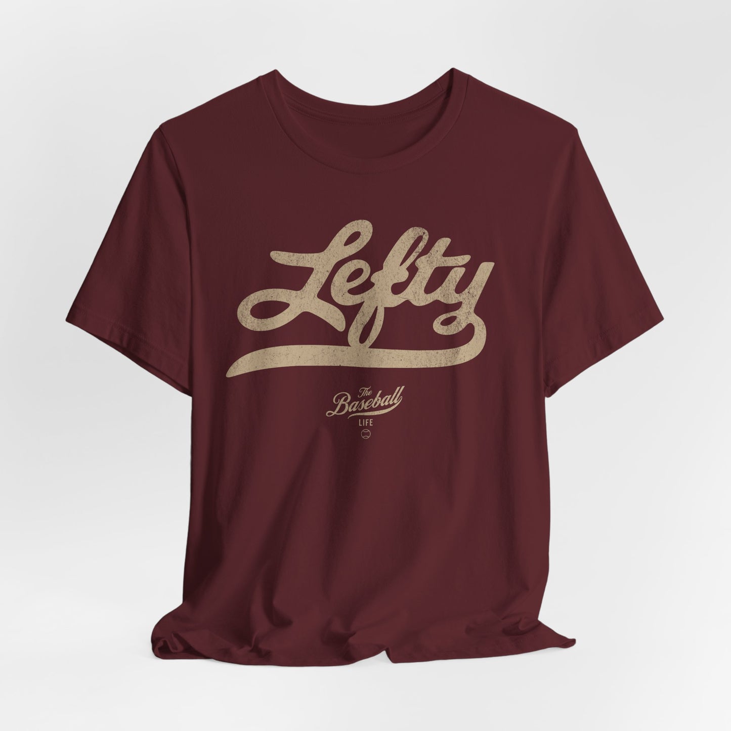 Lefty Baseball T-Shirt - Antique White Print