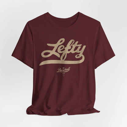 Lefty Baseball T-Shirt - Antique White Print